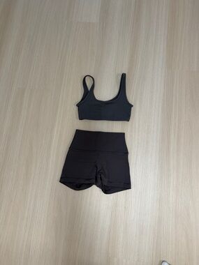 Aritzia Golden Charcoal Gray Set